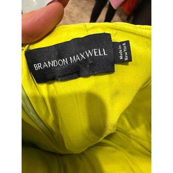 Brandon Maxwell Printed Silk Satin Mini-Dress - Picture 12 of 13